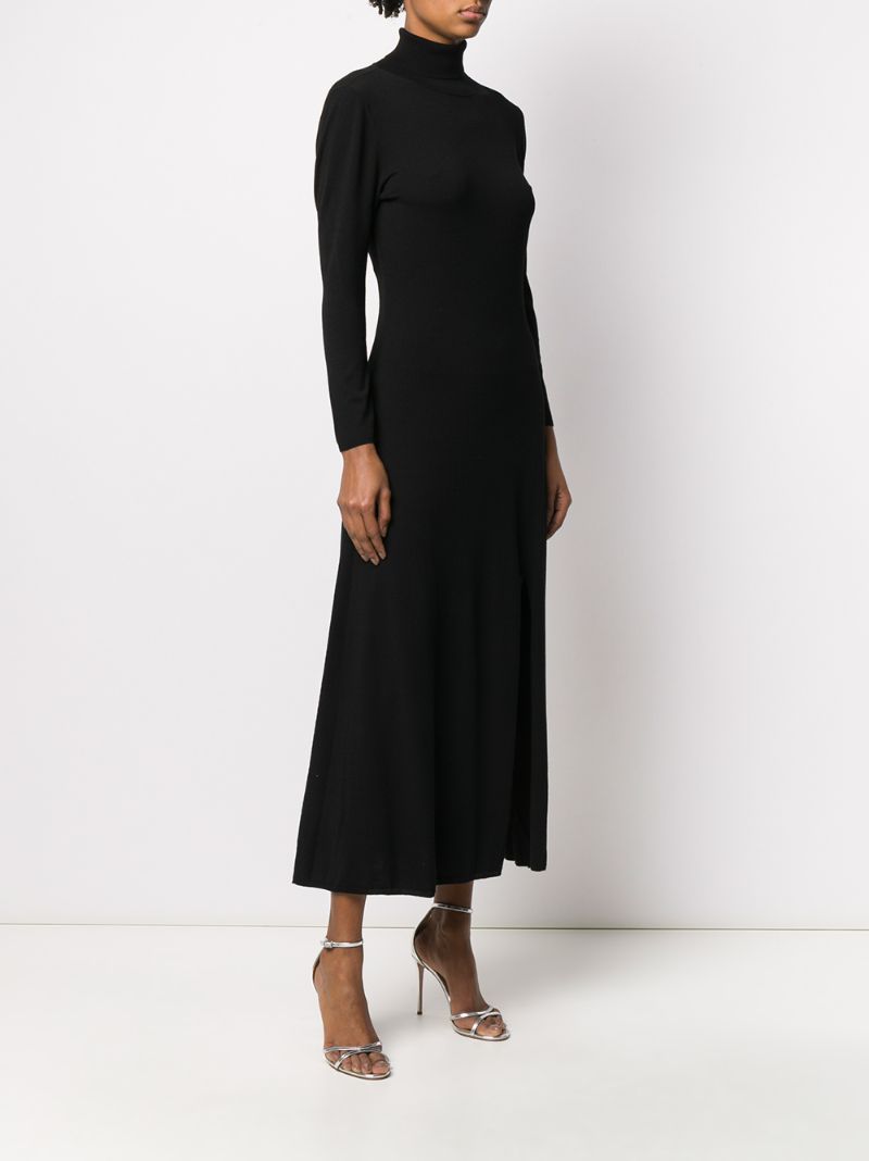 Shop Rixo London Antonia Open Back Midi Dress In Black