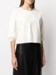 Arma cropped leather T-shirt