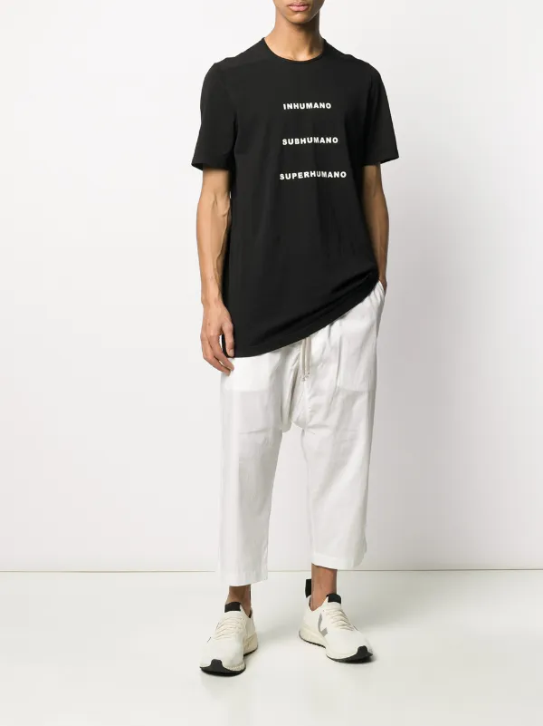 rick owens cropped cargo
