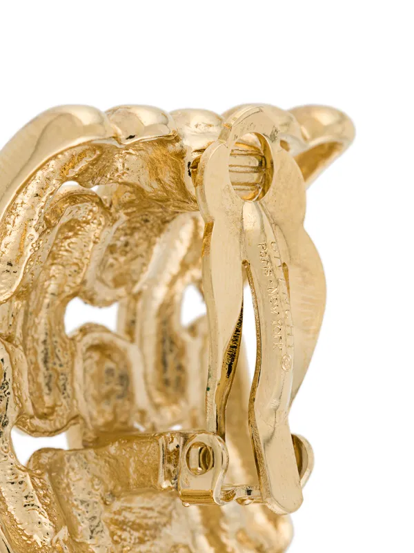 Givenchy Pre-owned 1980s Chain-link Earrings in Gold, view 4
