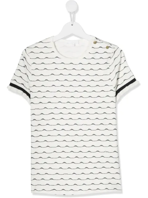 Chloé Kids TEEN stitch print T-shirt