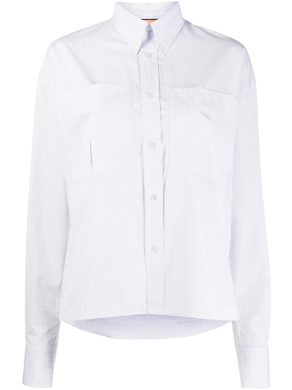 Plan C Relaxed-fit Button-down Shirt In White