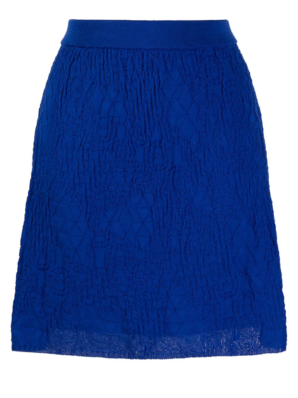 M Missoni Textured Knit Skirt In Blue