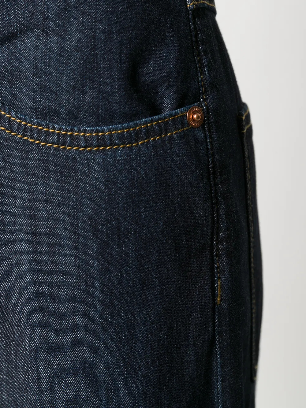 Valentino High-rise Straight-leg Jeans In Blue