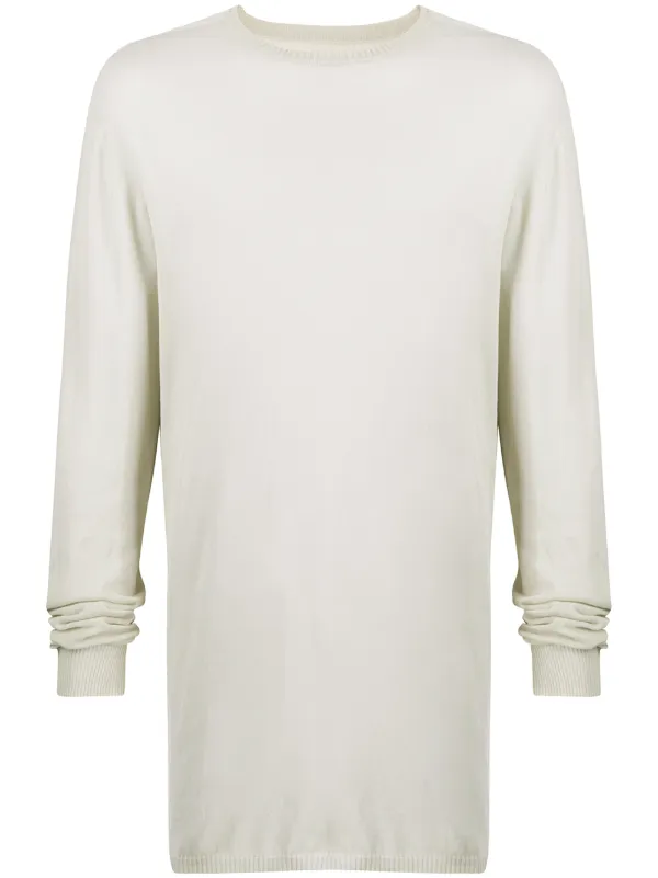white long sleeve fitted top