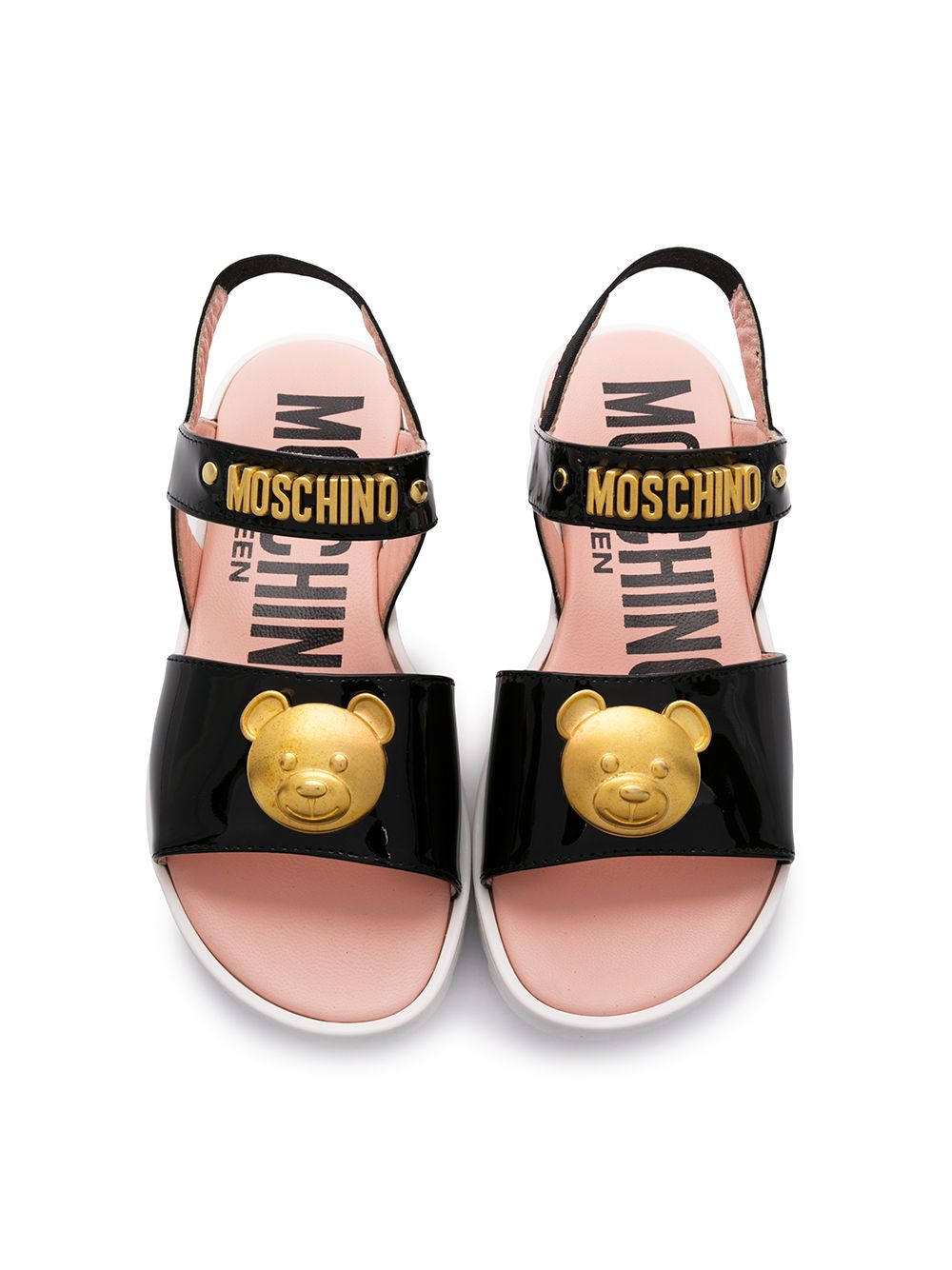 фото Moschino kids сандалии с логотипом