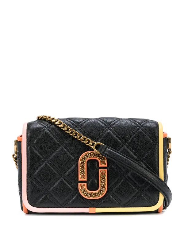 Marc Jacobs The Status Colorblocked Flap Crossbody Bag Ss20 Farfetch Com