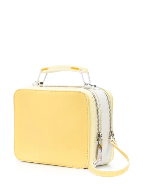 tricolor textured mini box bolsa