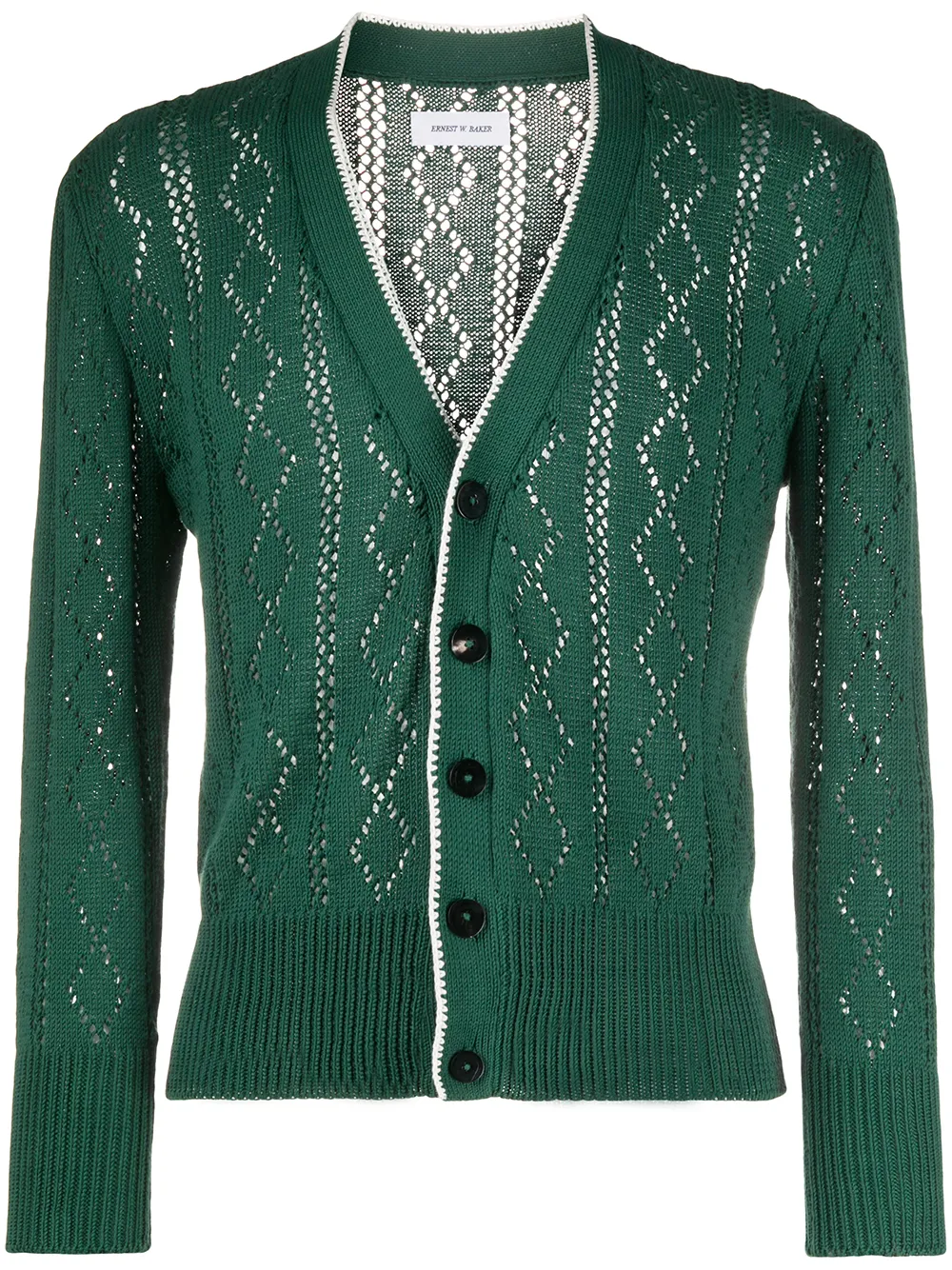 Ernest W. Baker Perforated Buttoned Cardigan - Farfetch