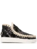 Mou sequinned ankle-length boots - Black