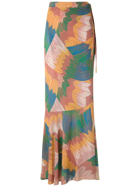 Amir Slama Cocar wrap skirt