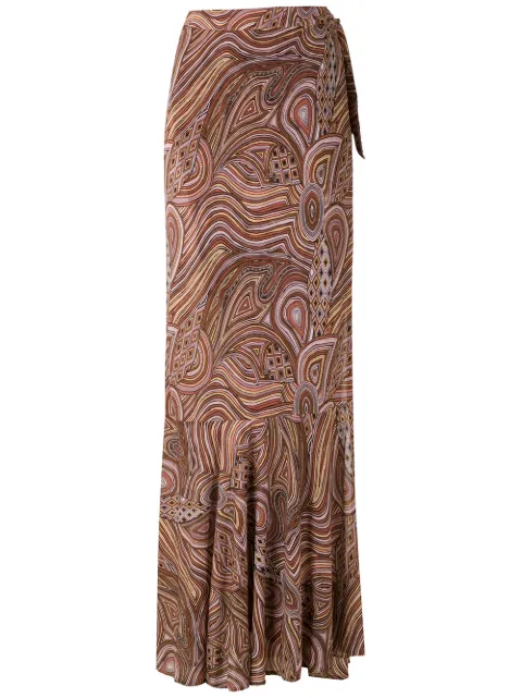 Amir Slama Marajoara wrap skirt