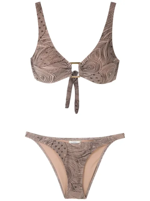 Amir Slama Marajoara printed bikini set