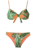 Amir Slama Mata Atlântica print bikini set - Orange