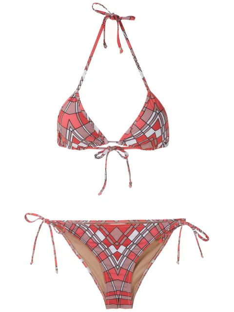 Amir Slama printed triangle bikini set