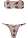 Amir Slama Índio print bikini set - Neutrals