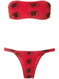 Amir Slama Índio print bikini set - Red