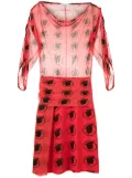Amir Slama tulle printed dress - Red
