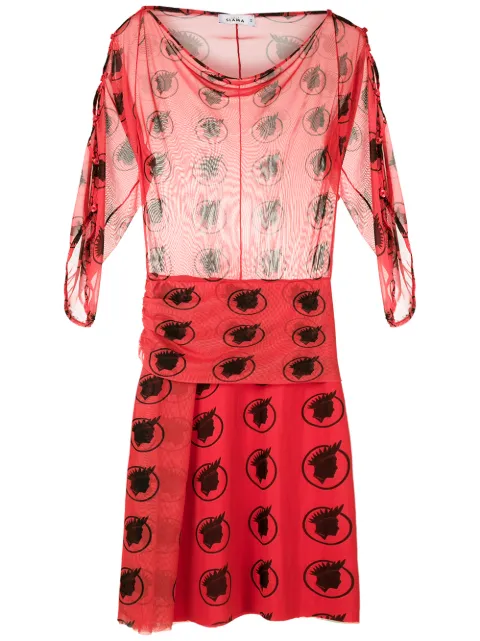 Amir Slama tulle printed dress