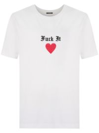 ＜Farfetch＞ ? La Gar?onne ハートプリント Tシャツ - ホワイト画像