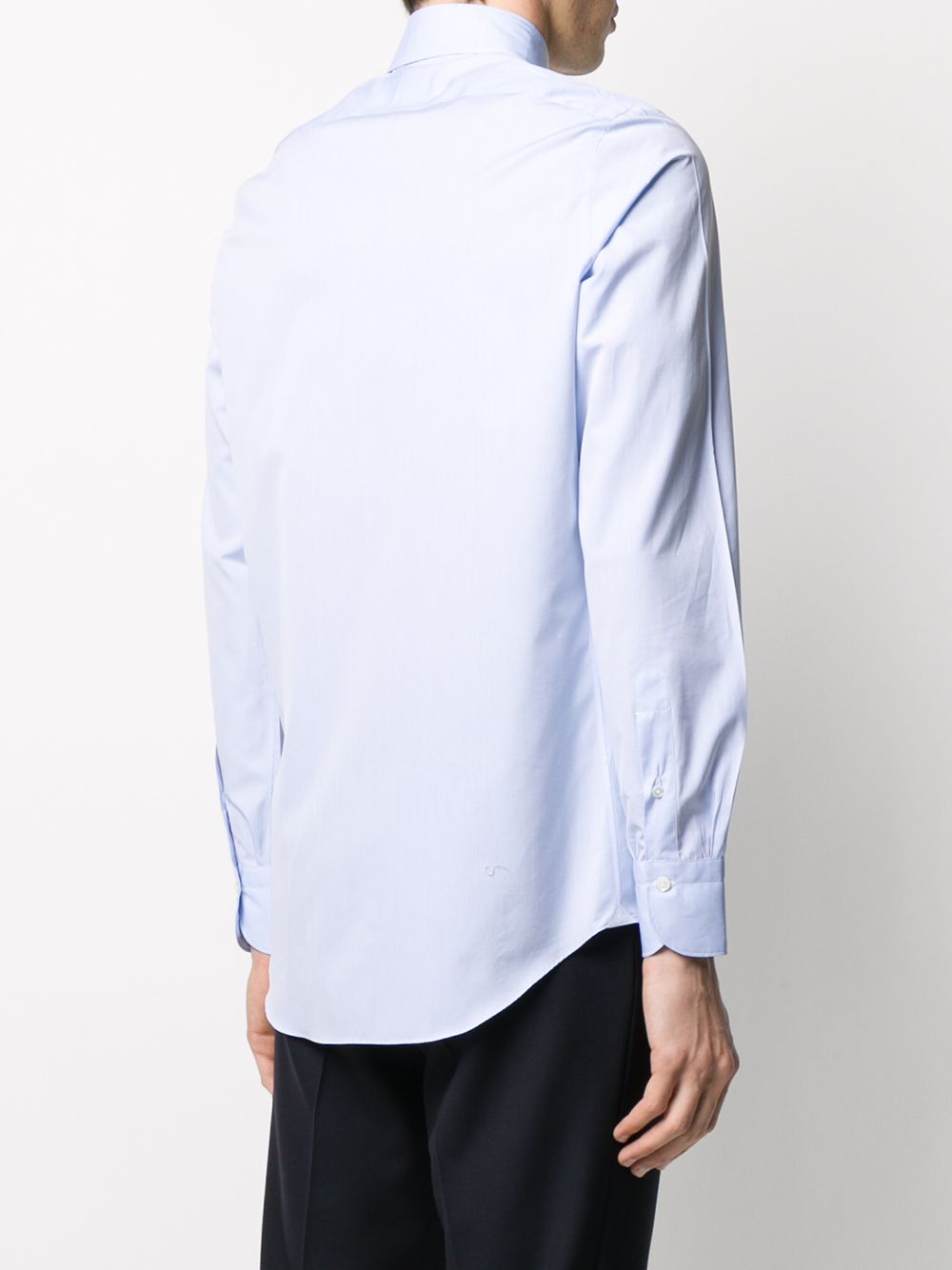 Shop Finamore 1925 Napoli Slim-fit Dress Shirt In Blue