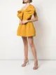 Oscar de la Renta vestido corto con hombro descubierto