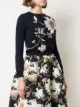 Oscar de la Renta floral-embroidered cardigan