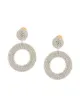 Image 1 of Oscar de la Renta circle-drop crystal earrings