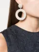 Image 2 of Oscar de la Renta circle-drop crystal earrings