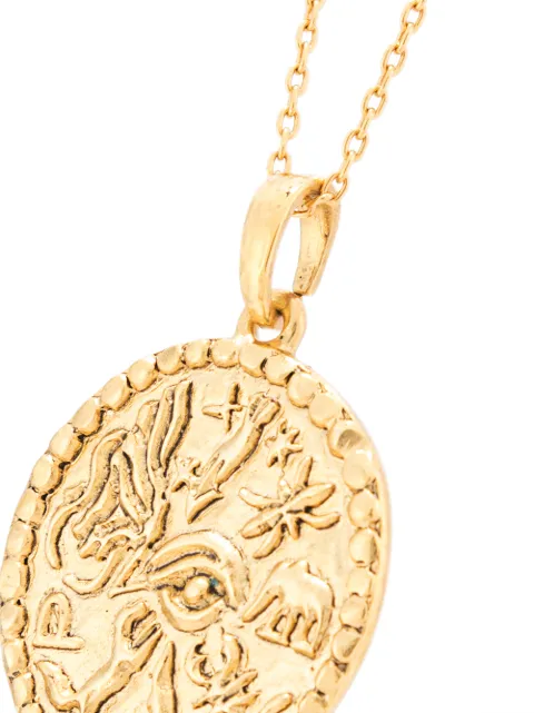 Oscar De La Renta coin-pendant Necklace 