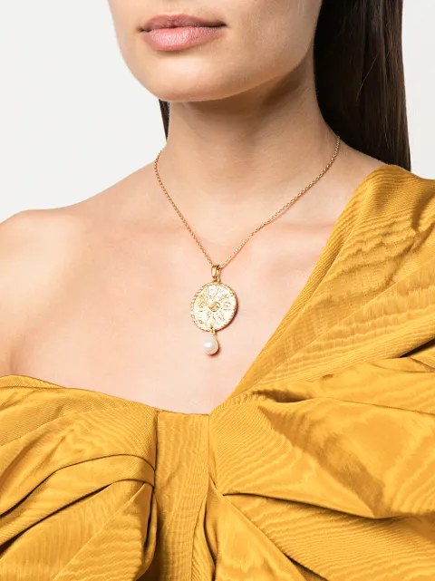 Oscar De La Renta coin-pendant Necklace 