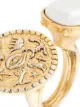 Oscar de la Renta pearl open ring
