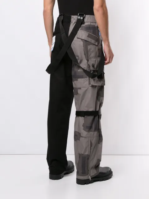 Shop Maison Mihara Yasuhiro Camouflage Panel Trousers With Express Delivery Farfetch
