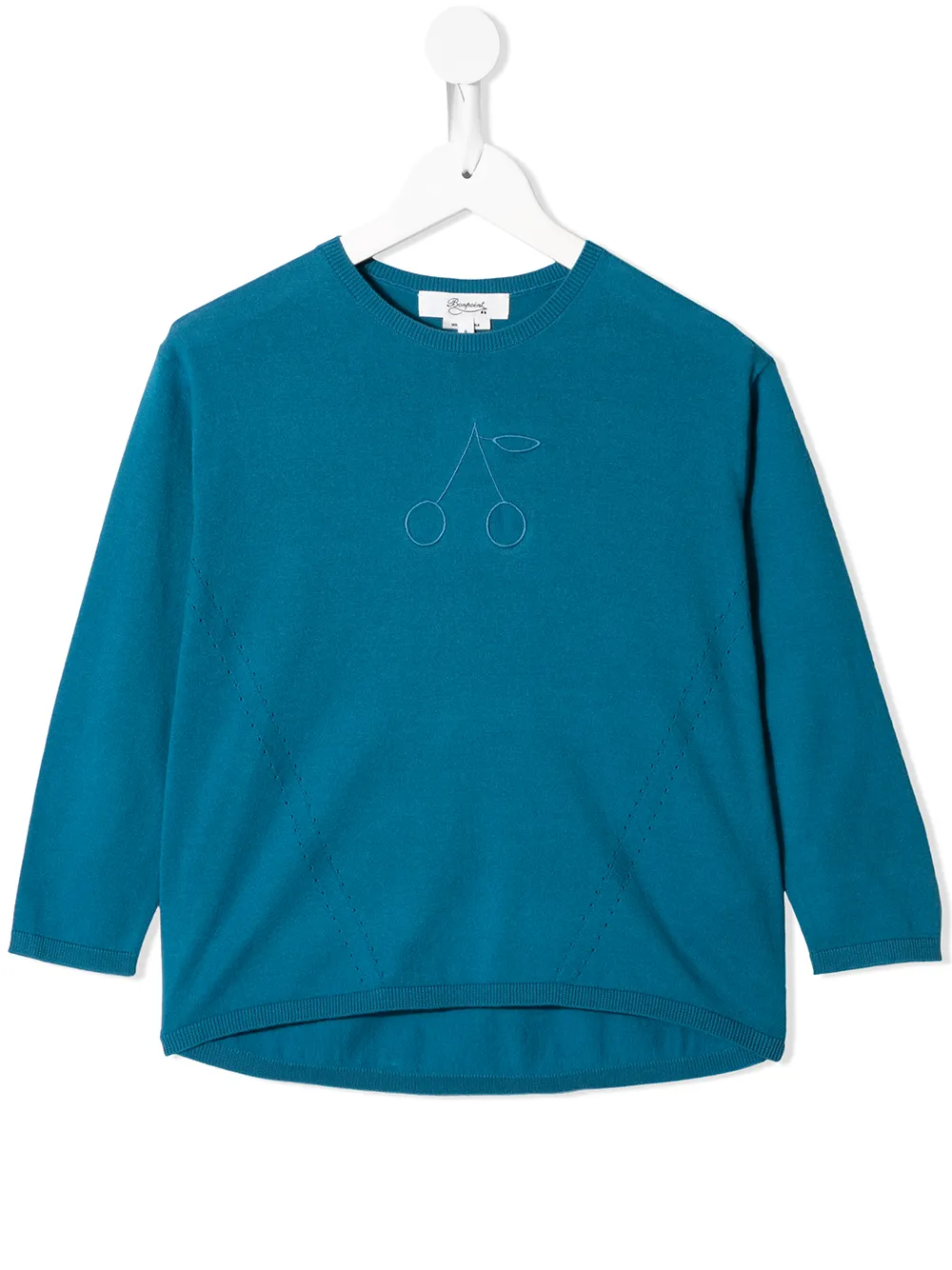 BONPOINT EMBROIDERED CREW NECK JUMPER