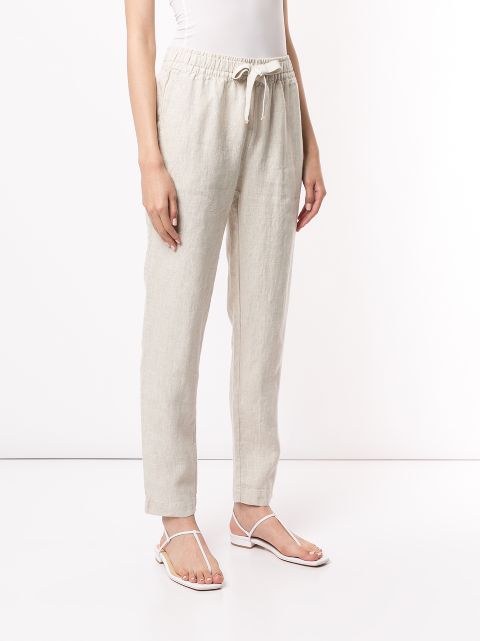 linen track pants