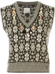 Image 1 of Chanel Pre-Owned 2001s CC nordic pattern sleeveless knitted vest