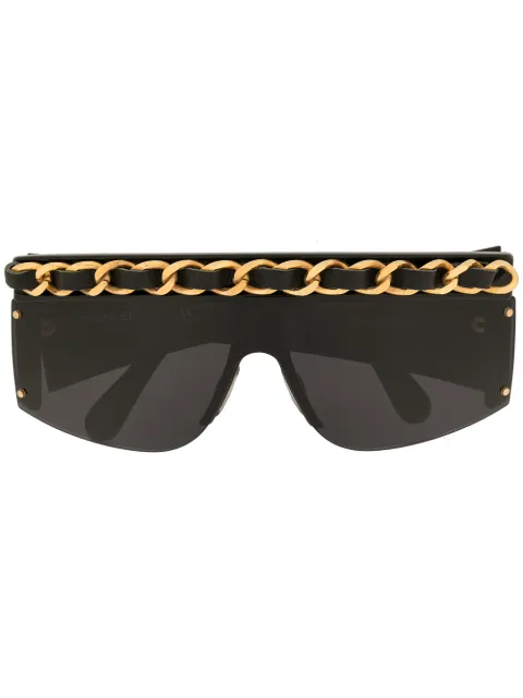 chanel sunglasses chain side