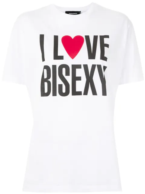 DSQUARED2 t-shirt imprimé I Love Bisexy