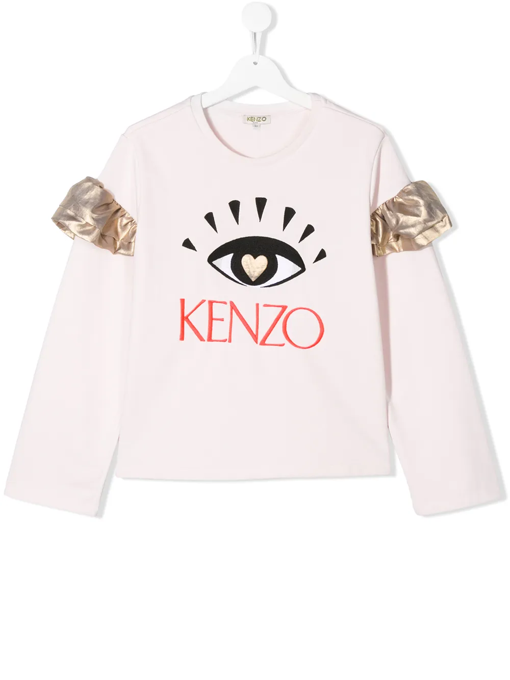 фото Kenzo kids толстовка с оборками на рукавах