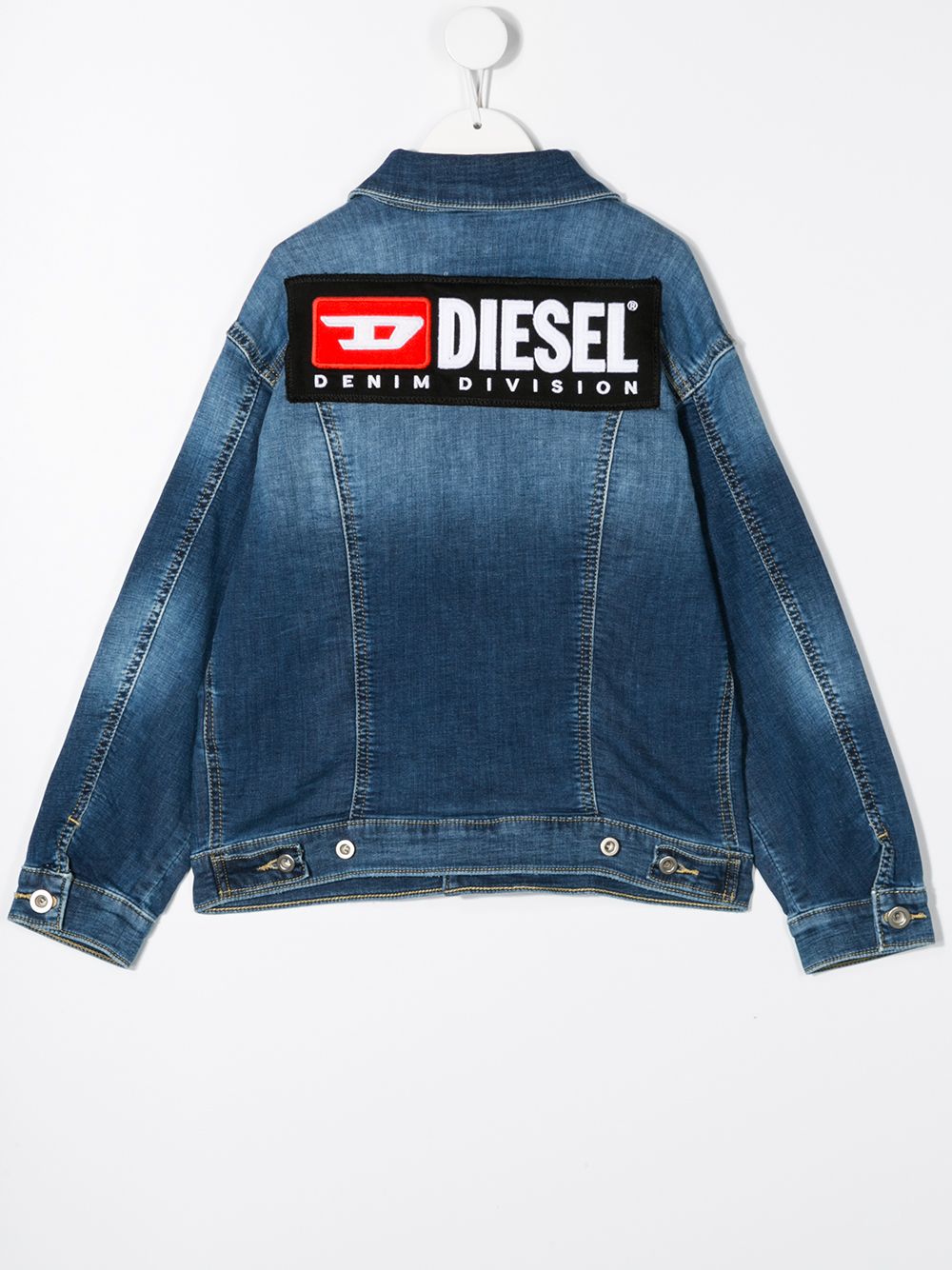 фото Diesel kids faded denim jacket