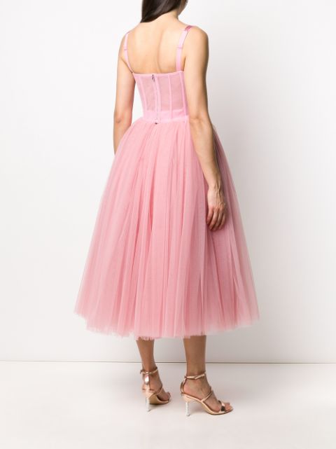 dolce and gabbana pink tulle dress