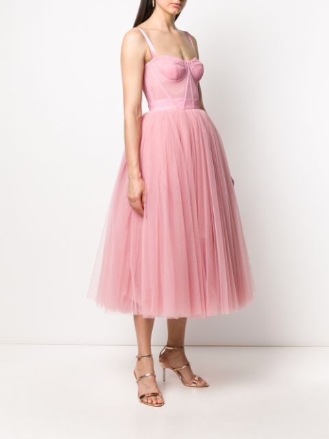 dolce and gabbana pink tulle dress