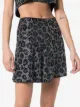 Adam Selman Sport embellished leopard print skirt