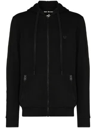 True religion black outlet zip hoodie