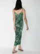 Märta Larsson Pfeiffer malachite-print slip dress