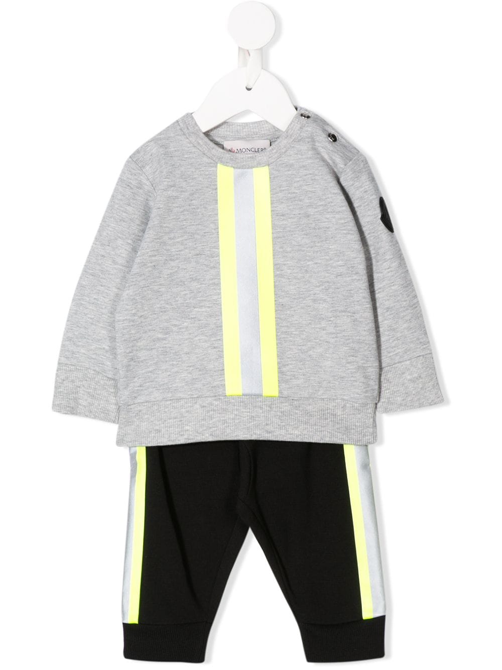 Moncler Babies' Two Piece Tracksuit In Grey