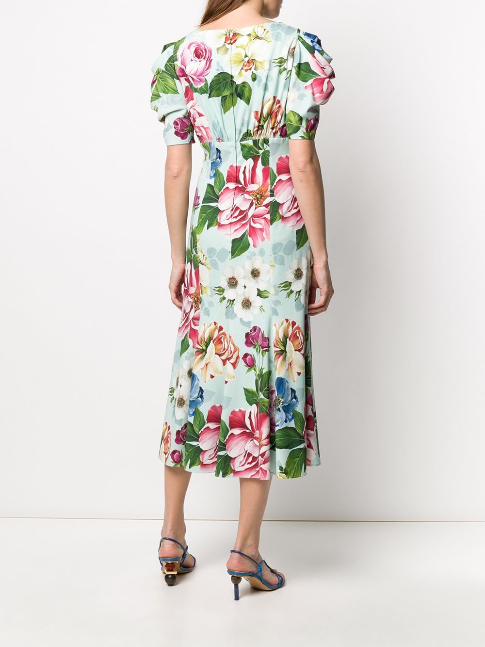 Dolce & Gabbana Cady Floral Midi Dress - Farfetch