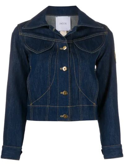 logo patch denim jacket | Patou 