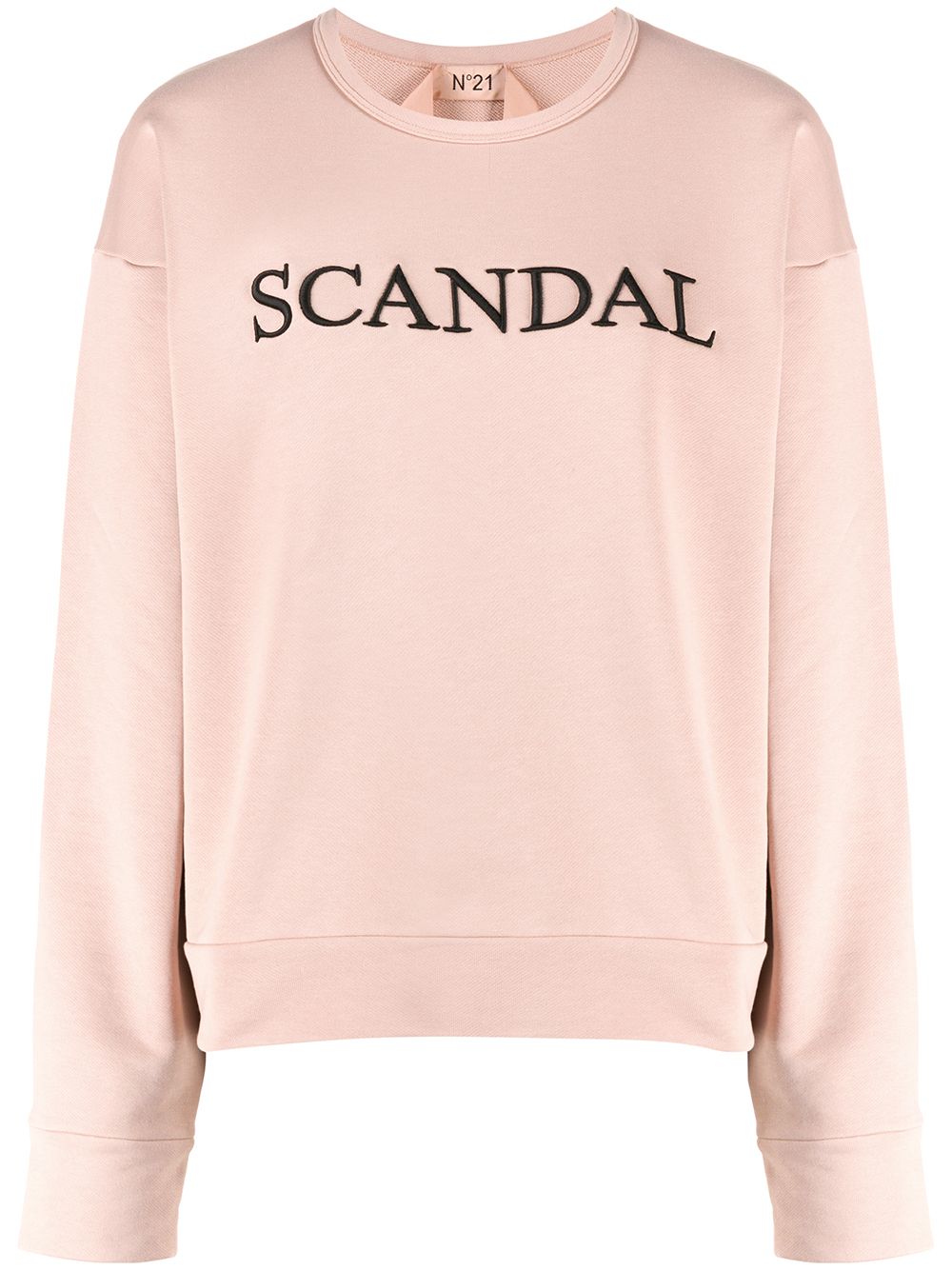 N°21 Scandal Embroidery Sweatshirt In 粉色