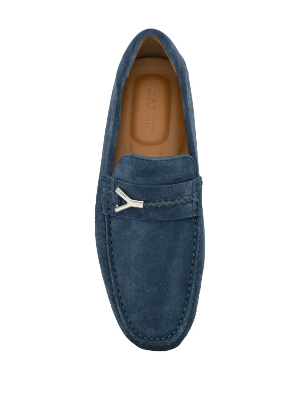 bally slip on loafers